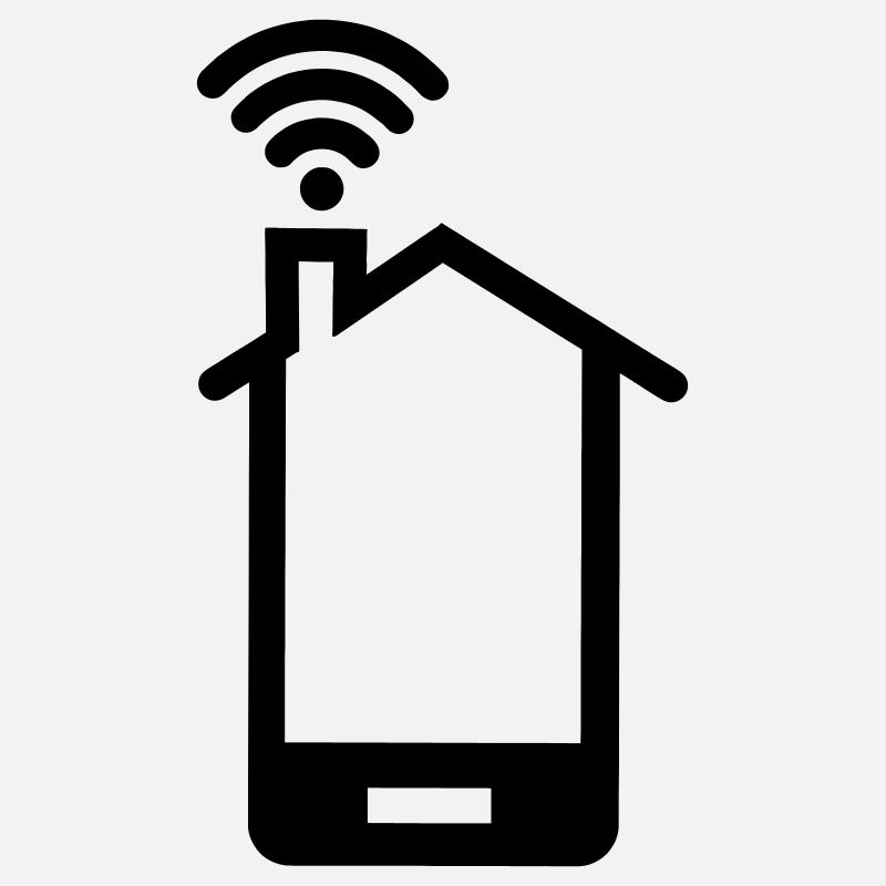 Smartphone huis logo Home WIFI