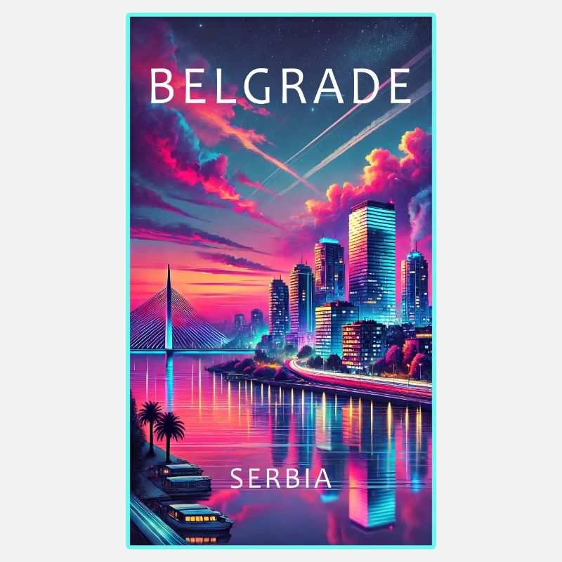 Conception de la ville de Belgrade en Serbie