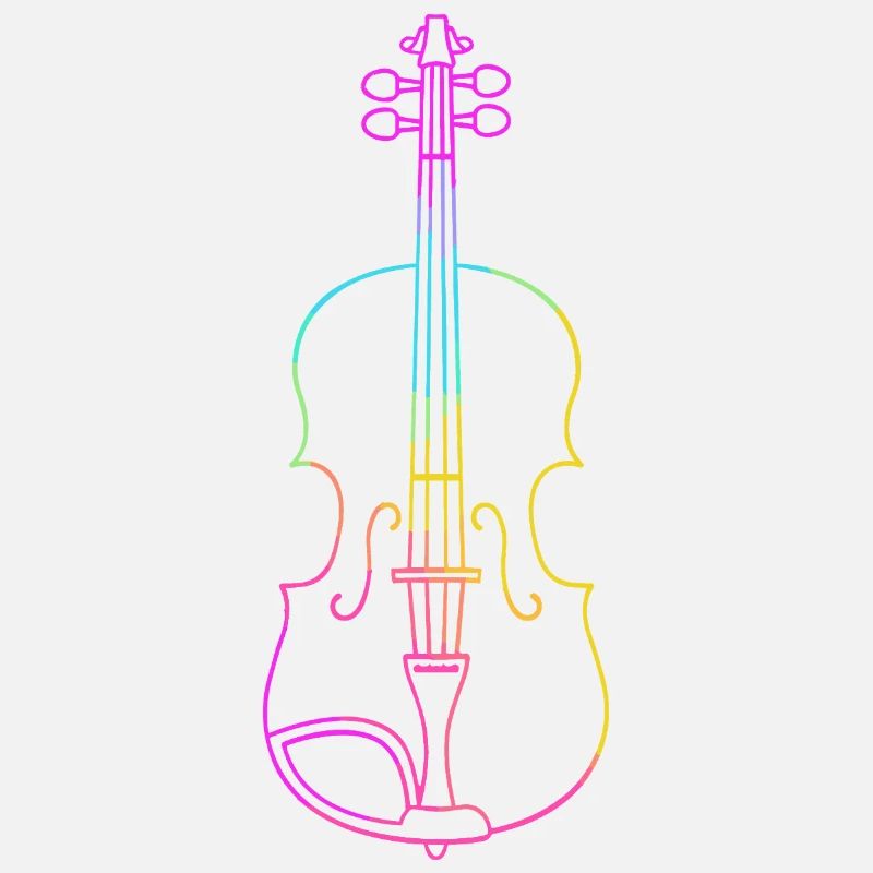 Dessin au trait du violon