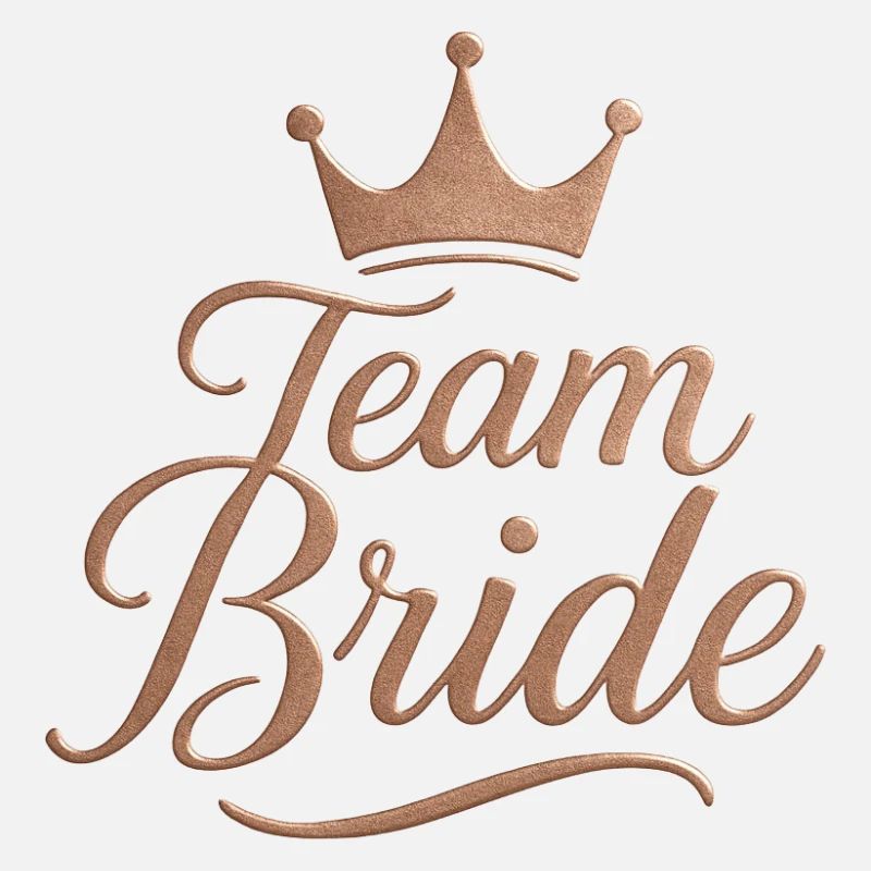 Team Bride Krone Rose Gold