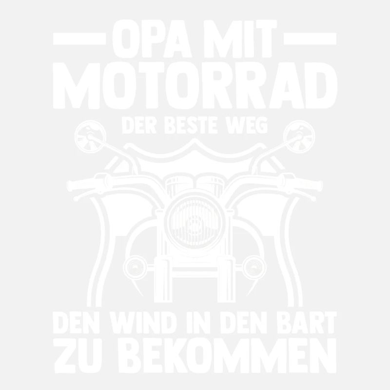 Opa Motorrad Großvater Motorradfahrer