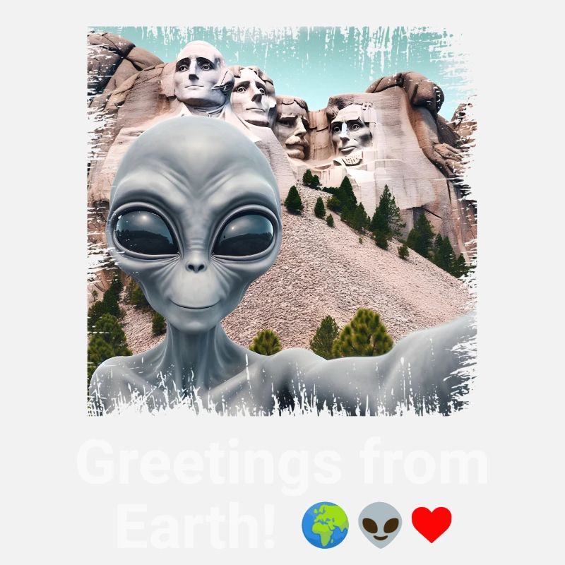 Aliens at Mount Rushmore - Monumental Selfie Momen