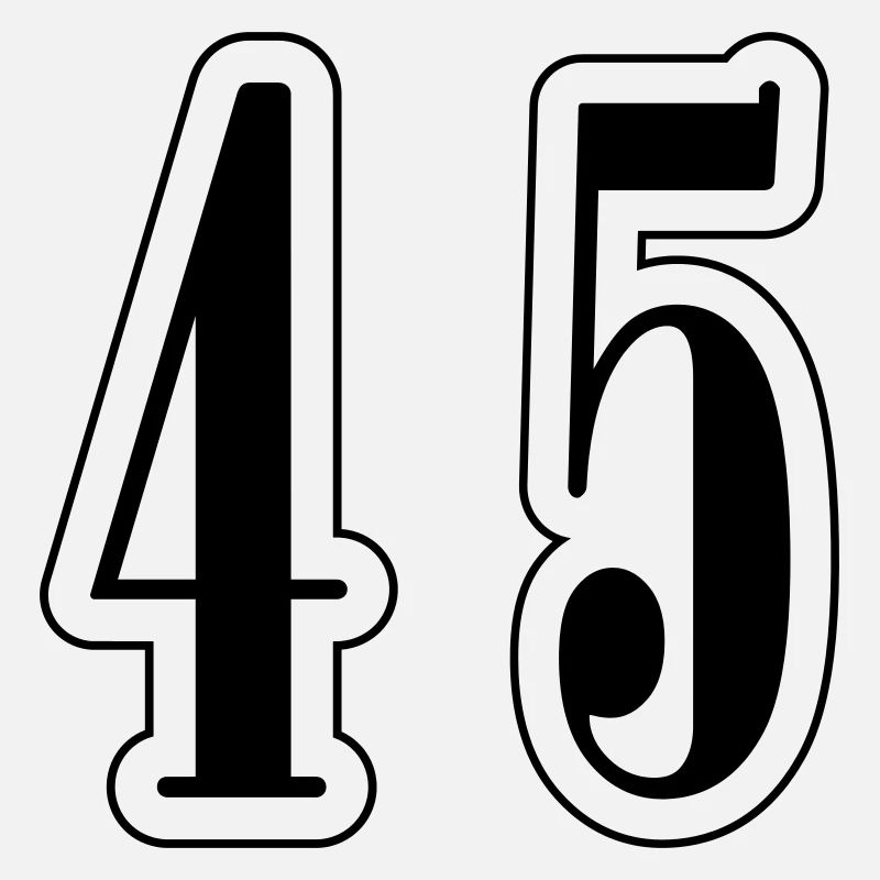 45 Number symbol