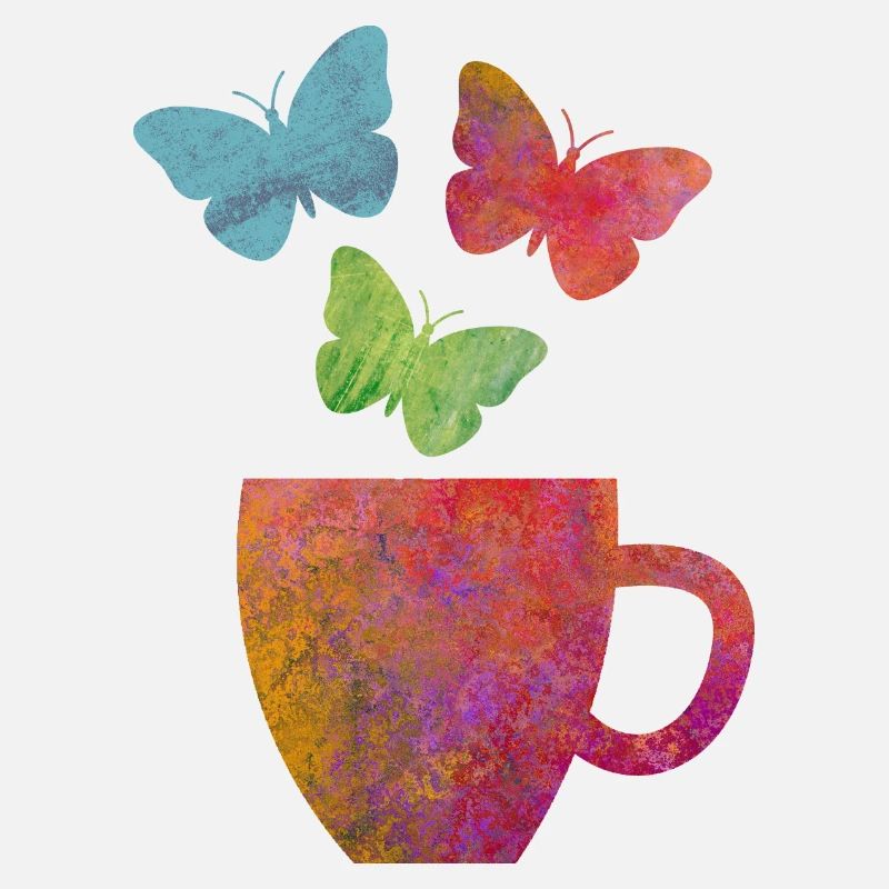 I love coffee and butterfly