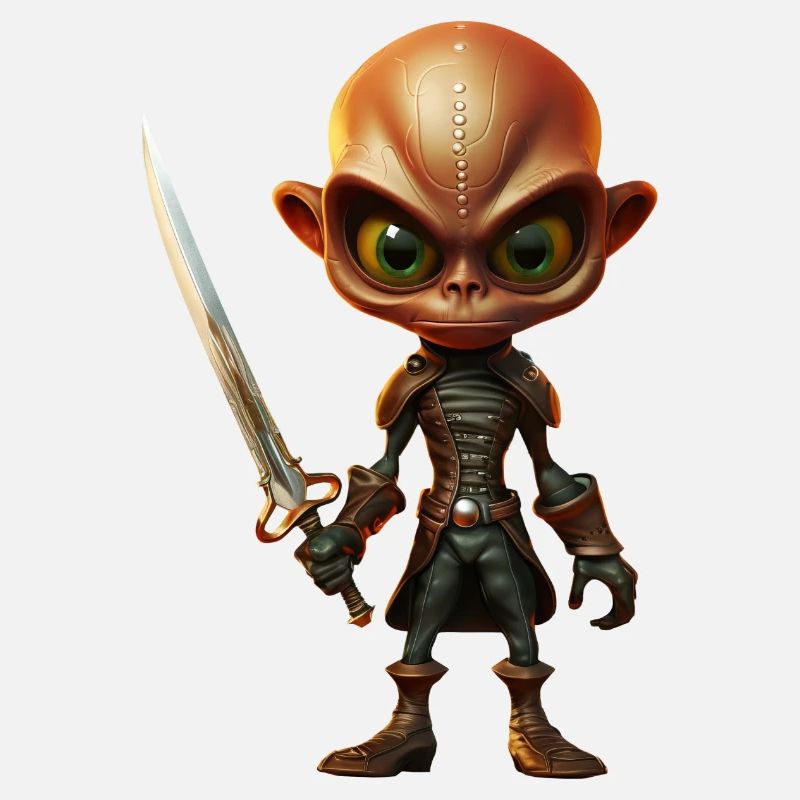 Pirate extraterrestre avec sabre