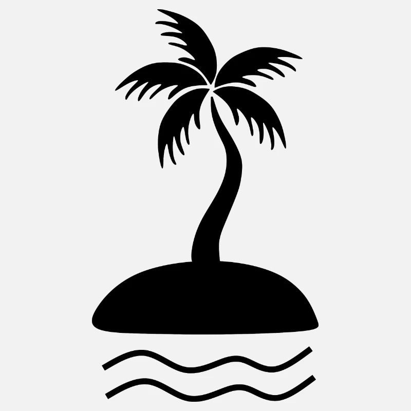 Palm Tree Black
