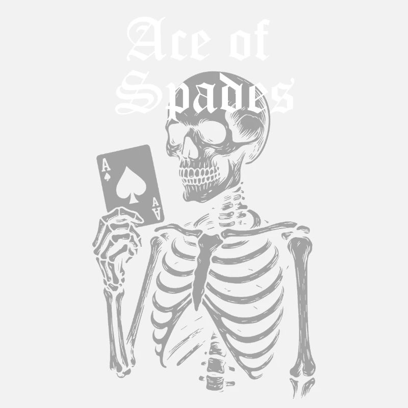 Pik-Ass-Skelett-Illustration