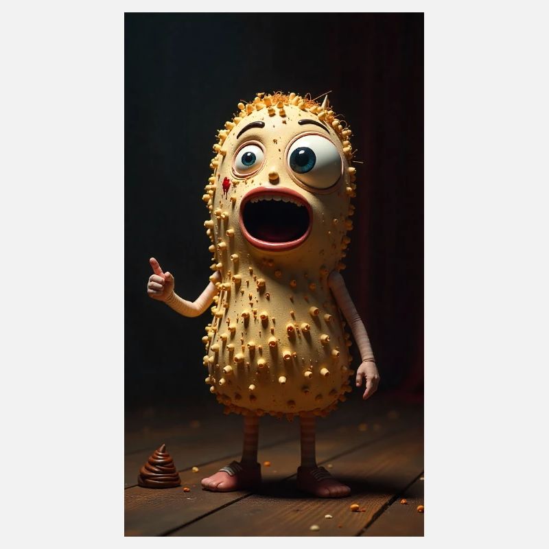 Spiky Peanut Mascot