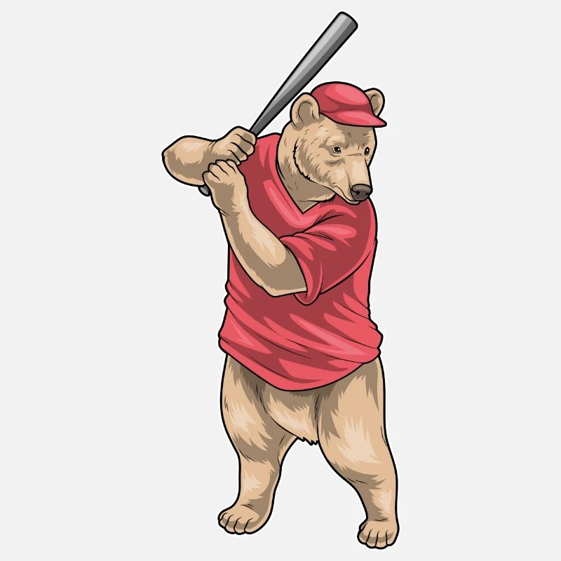 Bear Baseball Baseball Bat