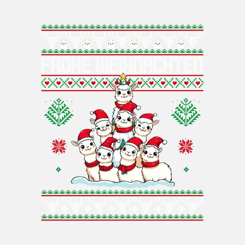 Lama Weihnachtsbaum Weihnachten