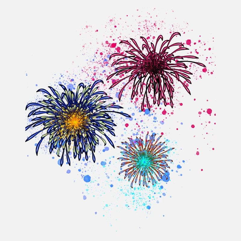 Feux d’artifice,Fusées,Étoiles,Réveillon du Nouvel An,Coloré
