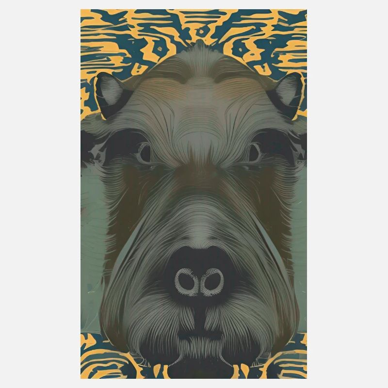 Portrait comique d’un capybara
