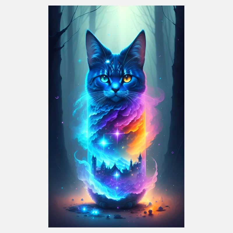 Chat magique de la forêt