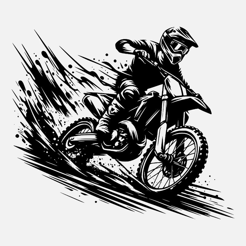 boue Offroad Enduro Aventure Dessin
