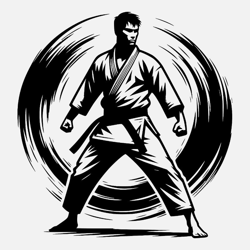 Karateka Tradition mit Disziplin und Kraft