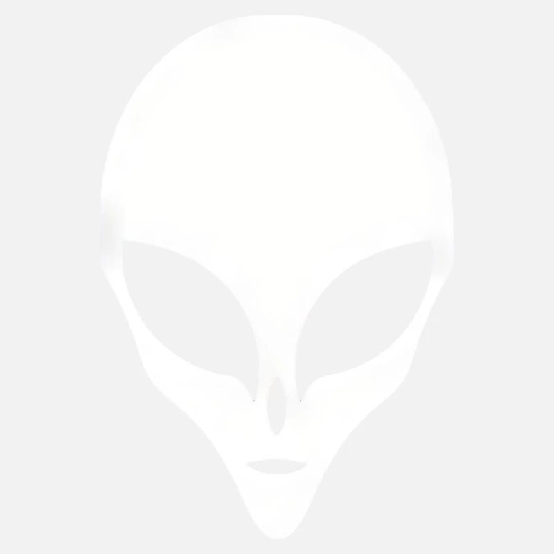 Alien Silhouette Head Face