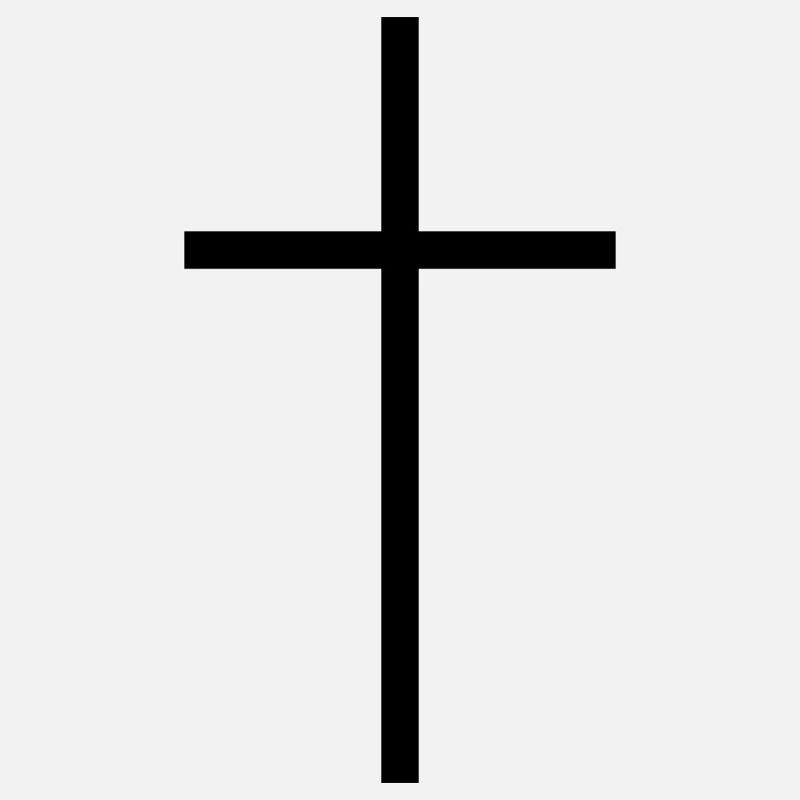 Schmales Kreuz schwarz