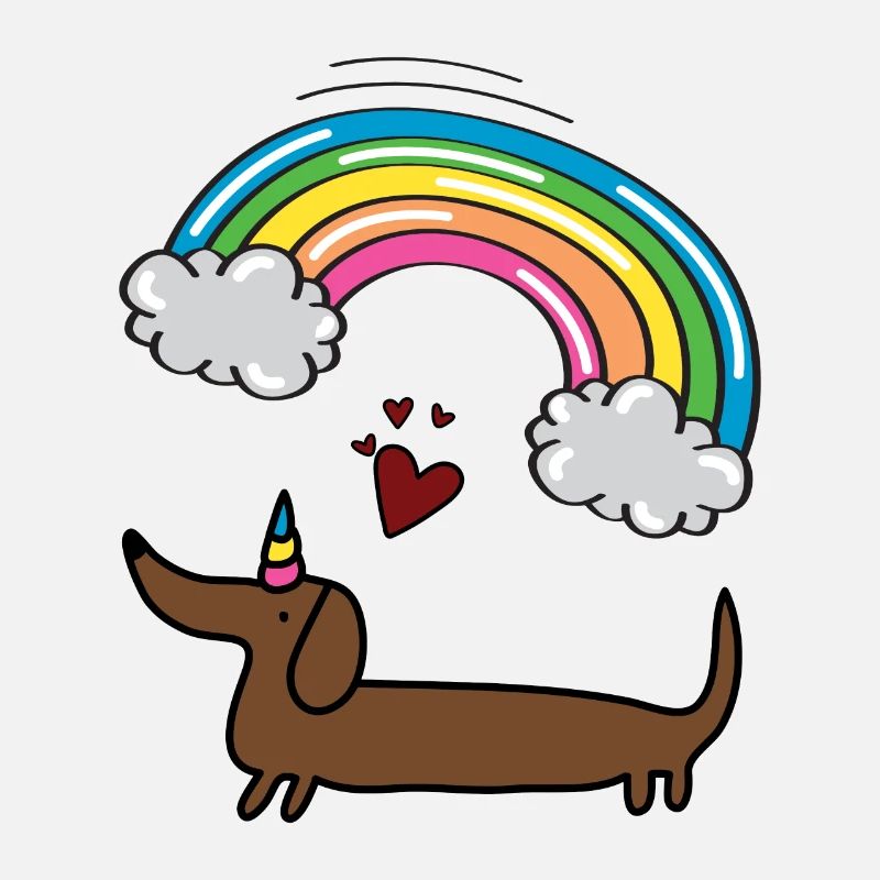 Teckel licorne
