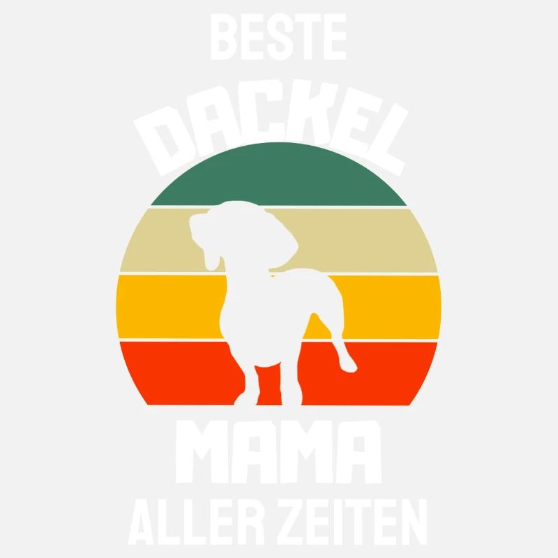 Hunde Mama Hundebesitzer Geschenk Retro Dackel