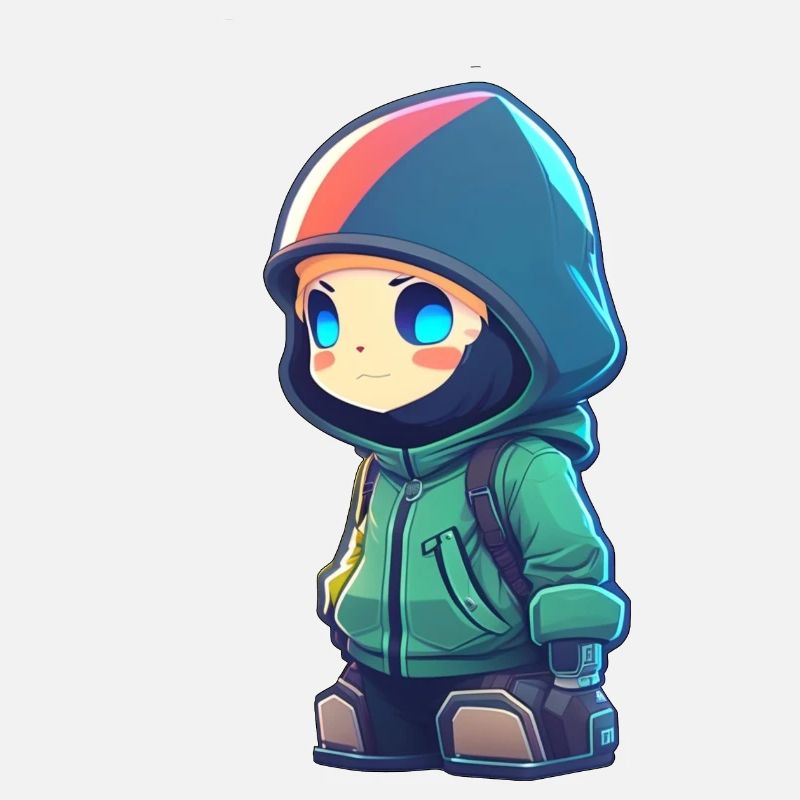 Hacker cartoon cool