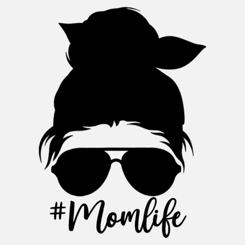 Leopard Messy Bun Momlife-Mom-Müttertag-Mutter