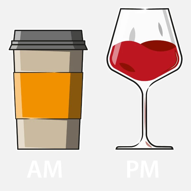 AM PM - Café le matin - Vin le soir