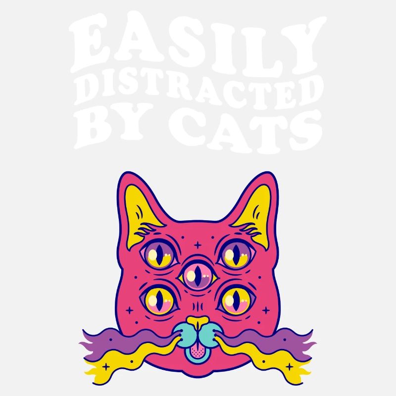 Facilement distrait par les chats Katze Katzen Cat