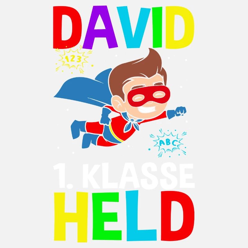 Schulkind David 1. Klasse Held