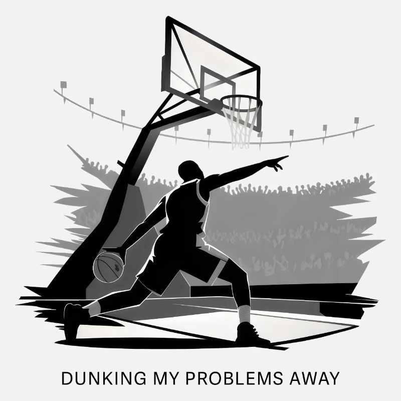 Dunking My Problems Away Basketball