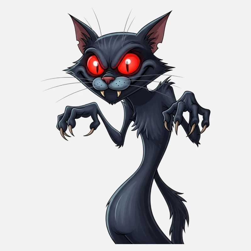 Gruselige Katze
