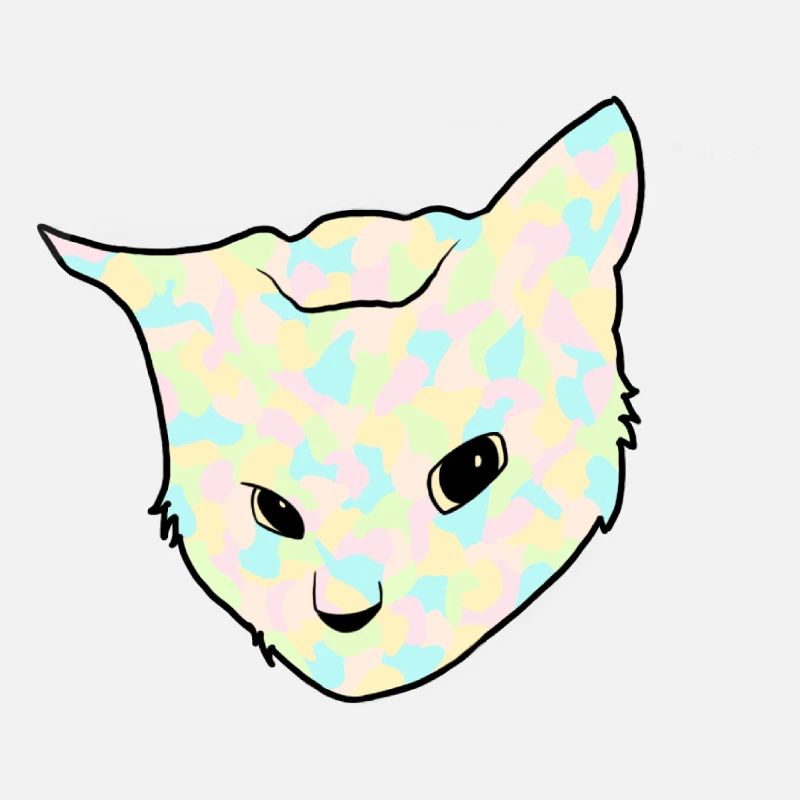 Neugierige Opalkatze