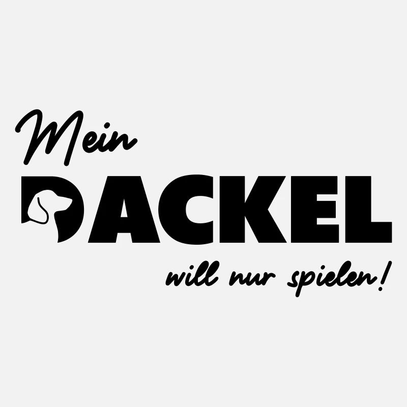 Mein Dackel will nur spielen