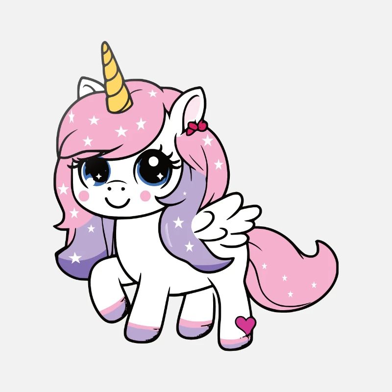 Einhorn mit Sterne