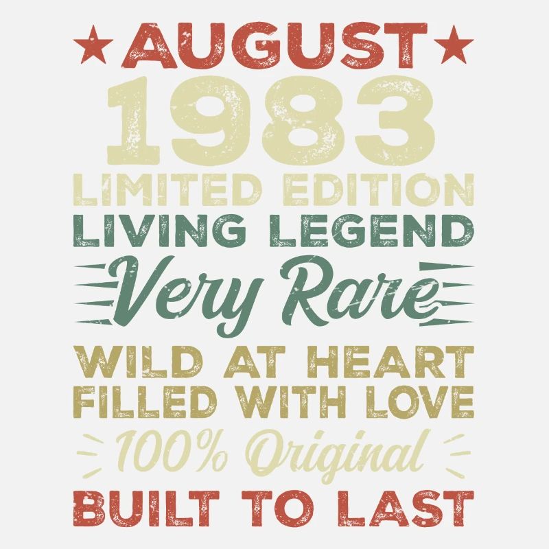 August 1983 - Gift idea for August 1983 - 1983