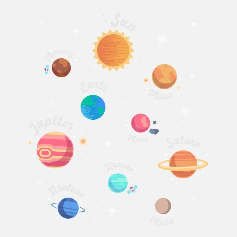 Children's Solar System Planet Space Knowledge