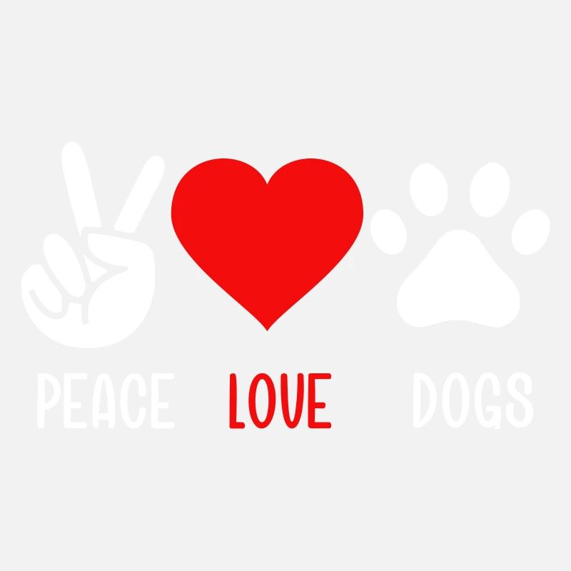 Frieden Liebe Hunde