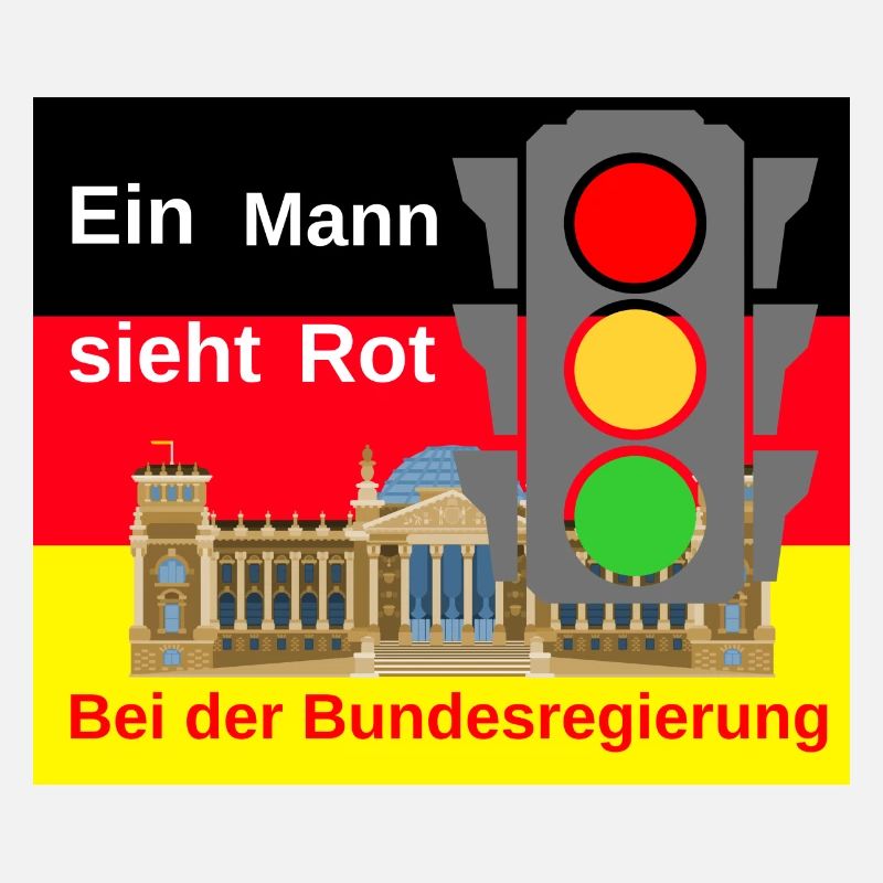 Ein Mann sieht Rot bei der Bundesregierung