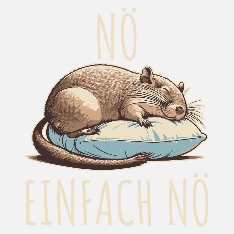 Nö einfach Nö Frecher Octodon Degu Spruch