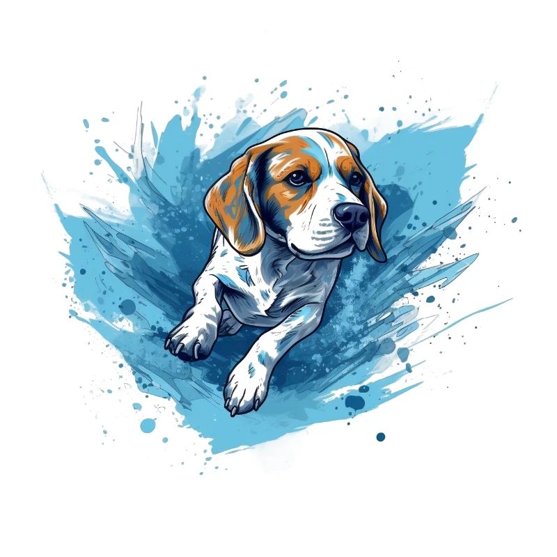 Beagle Dock-Plongée dans l’eau