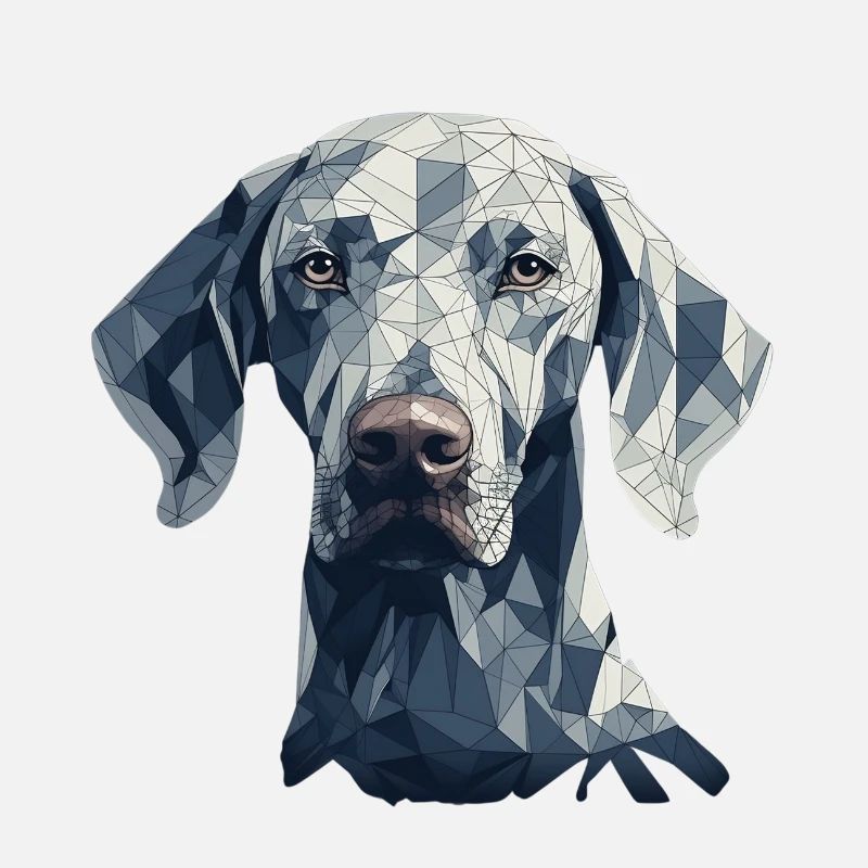 Buntes Weimaraner Kunstdesign