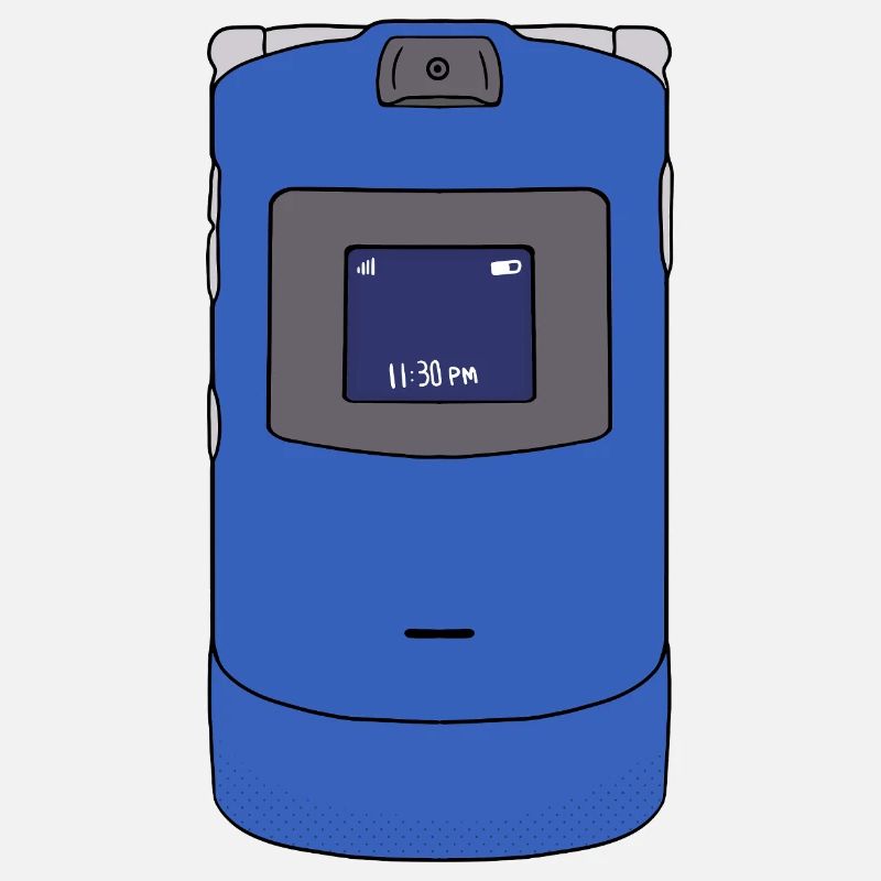 Retro Flip Phone Cell