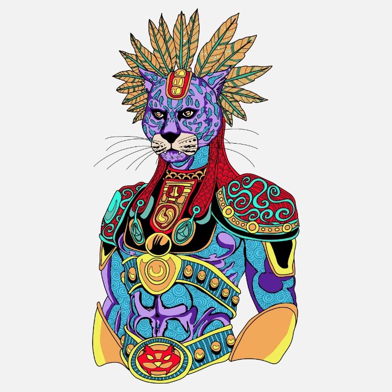 Rainbow Feline Warrior