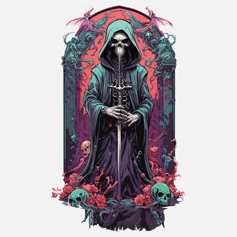 Gothic Grim Reaper Pastel Grim Reaper Design
