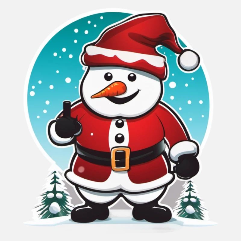 cooler Schneemann