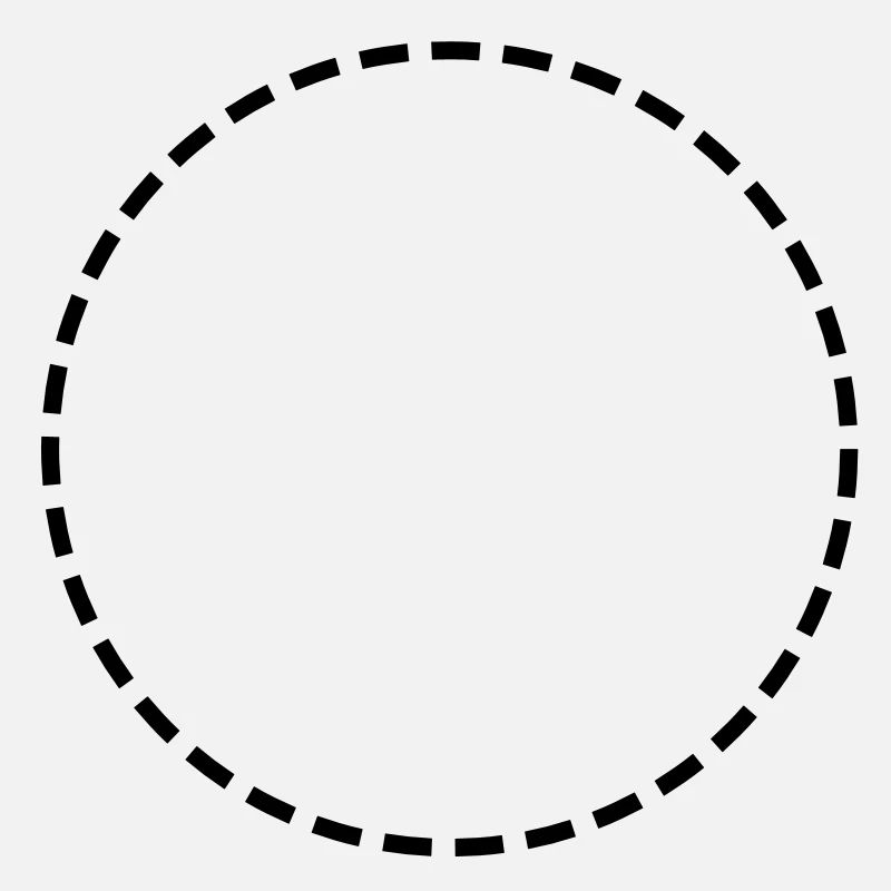 Circle / / dotted line / / cut line