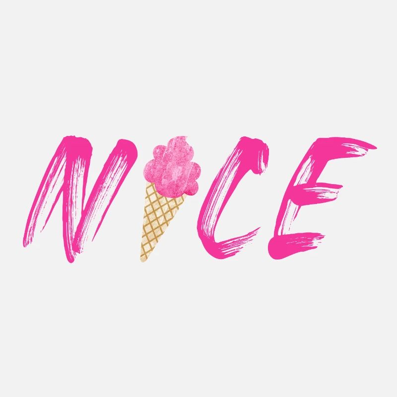 pink Himbeere Erdbeere Eis Eiswaffel nice schön