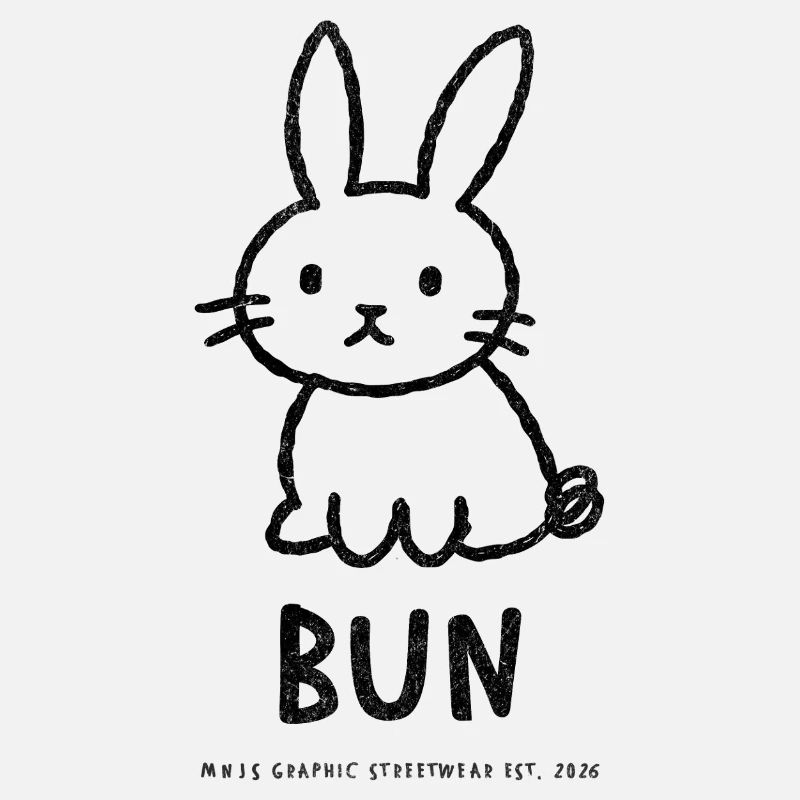 Naïve Graphic Bun – Front Print
