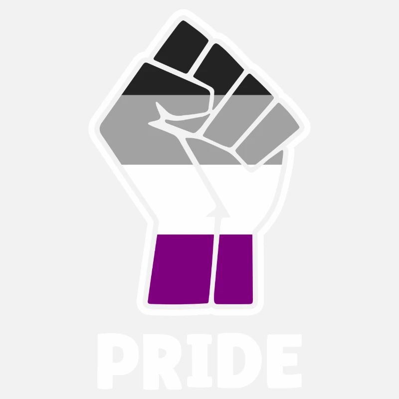 Pride Asexual Pride Fist Design for Equality