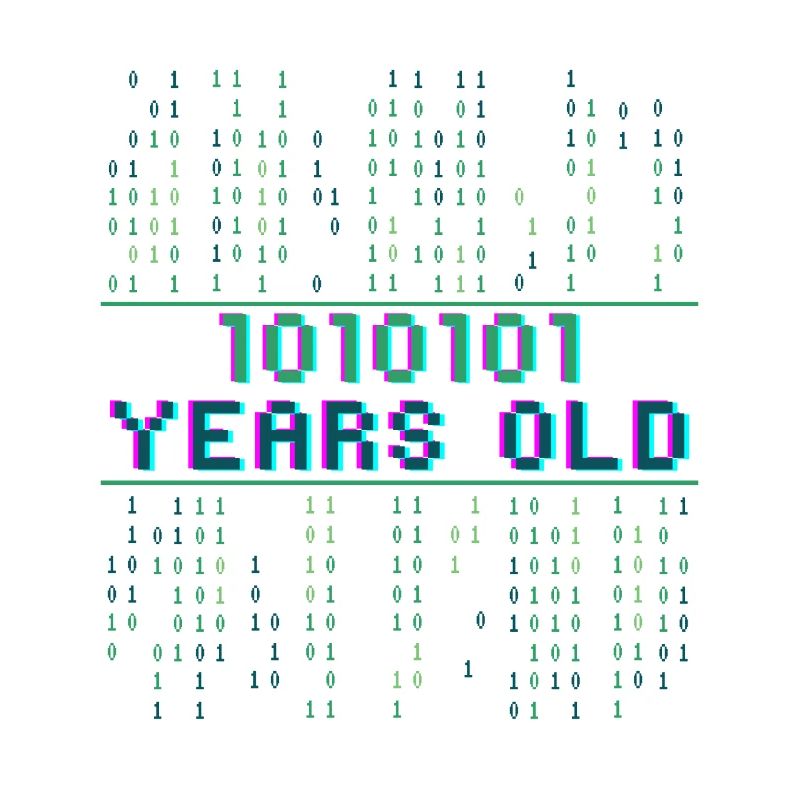 85th Birthday 85 Years Old Binary Code Coder