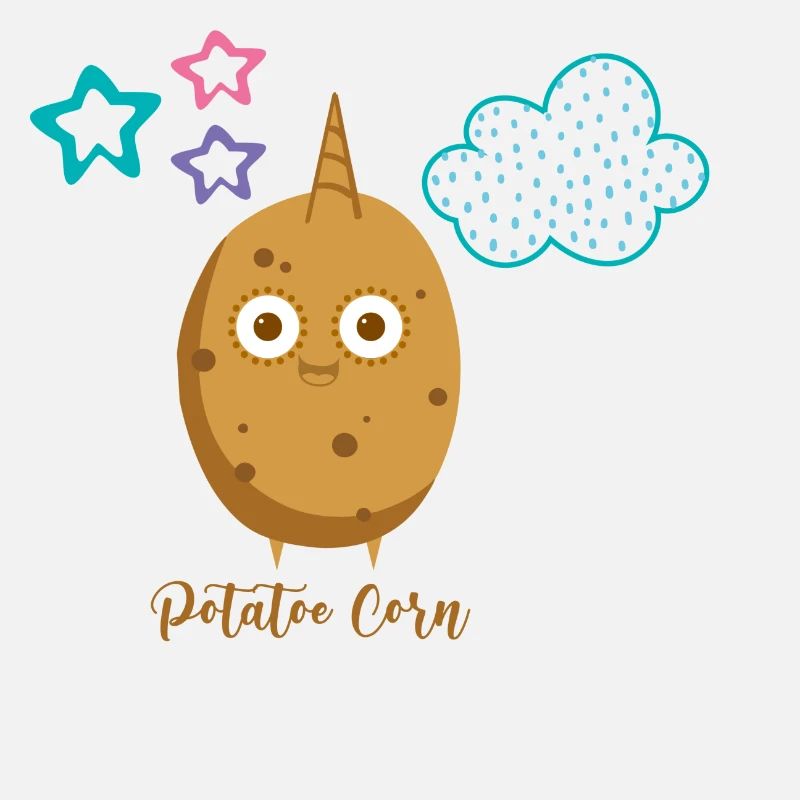 pomme de terre maïs,pomme de terre avec corne,pomme de terre